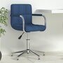 Voir la diapositive 1 : VIDAXL Chaise pivotante de bureau Bleu Tissu