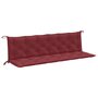 Voir la diapositive 2 : VIDAXL Coussins de banc de jardin lot de 2 rouge bordeaux melange