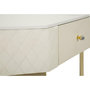 Voir la diapositive 5 : Paris Prix Console d'Angle Effet Marbre  Sharon  84cm Blanc & Or