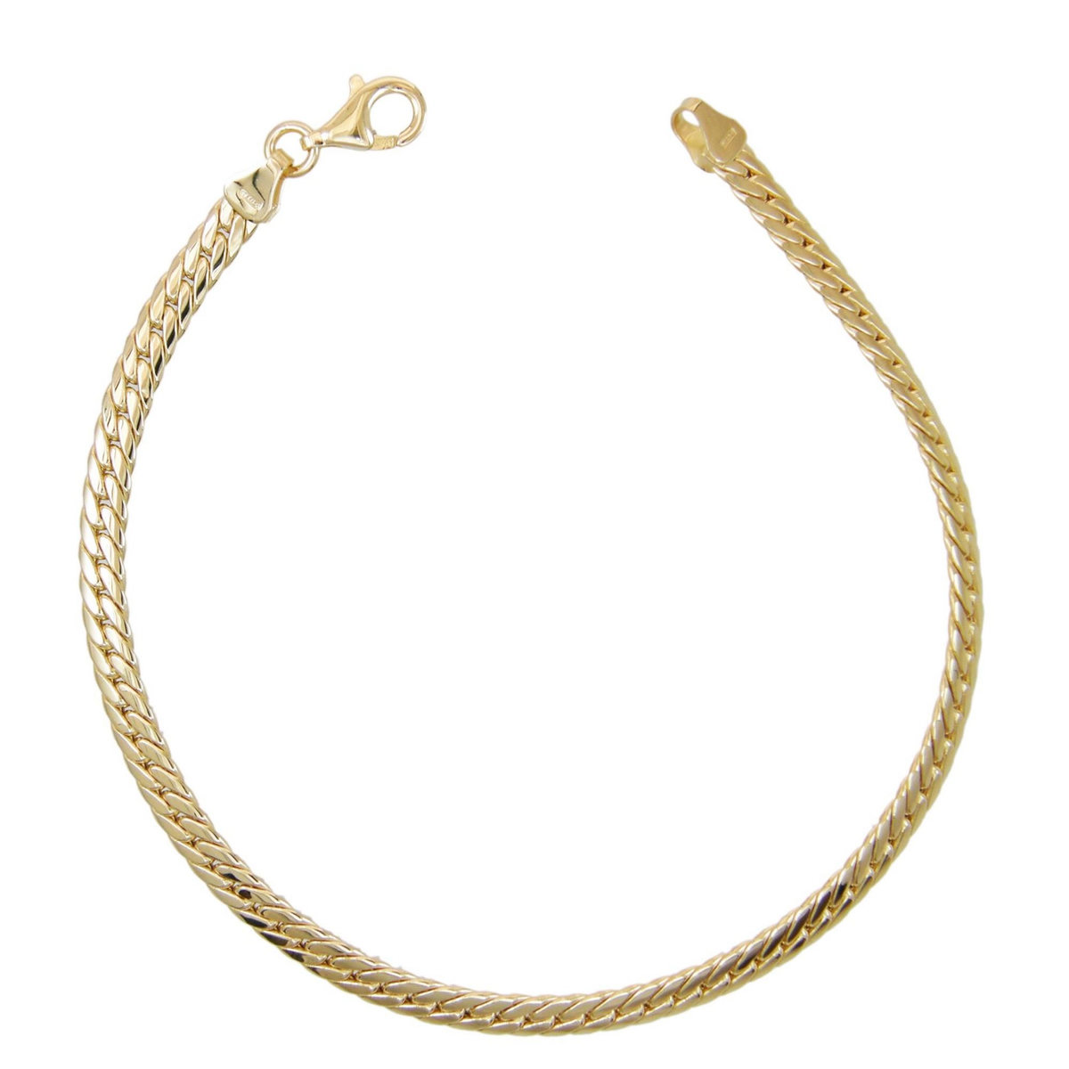 L'ATELIER D'AZUR Bracelet Or Jaune Maille Anglaise - Femme
