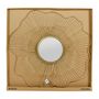 Voir la diapositive 5 : OSTARIA Miroir fleur métal doré D70
