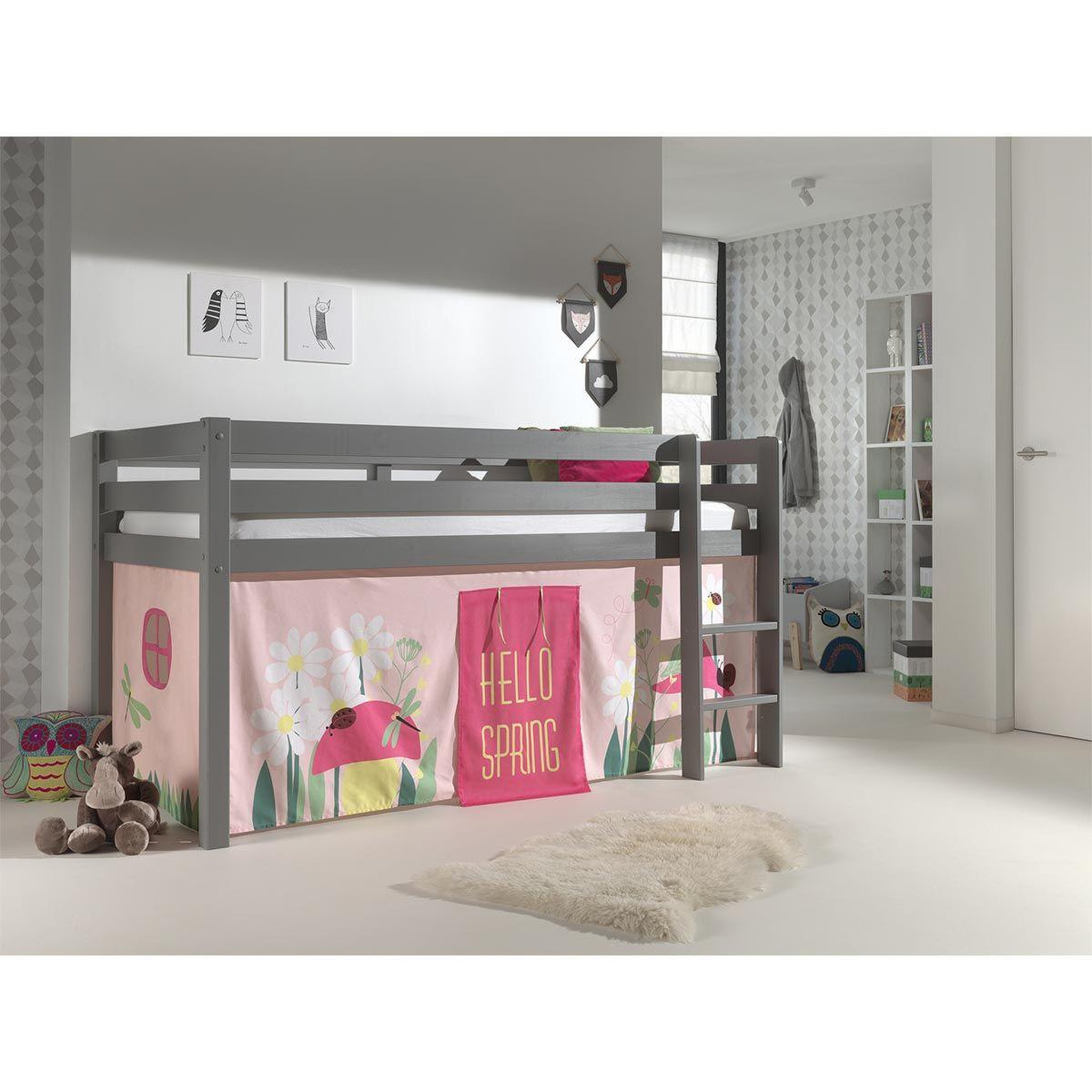 Voir la diapositive 2 : Paris Prix Lit enfant  pino spring  gris
