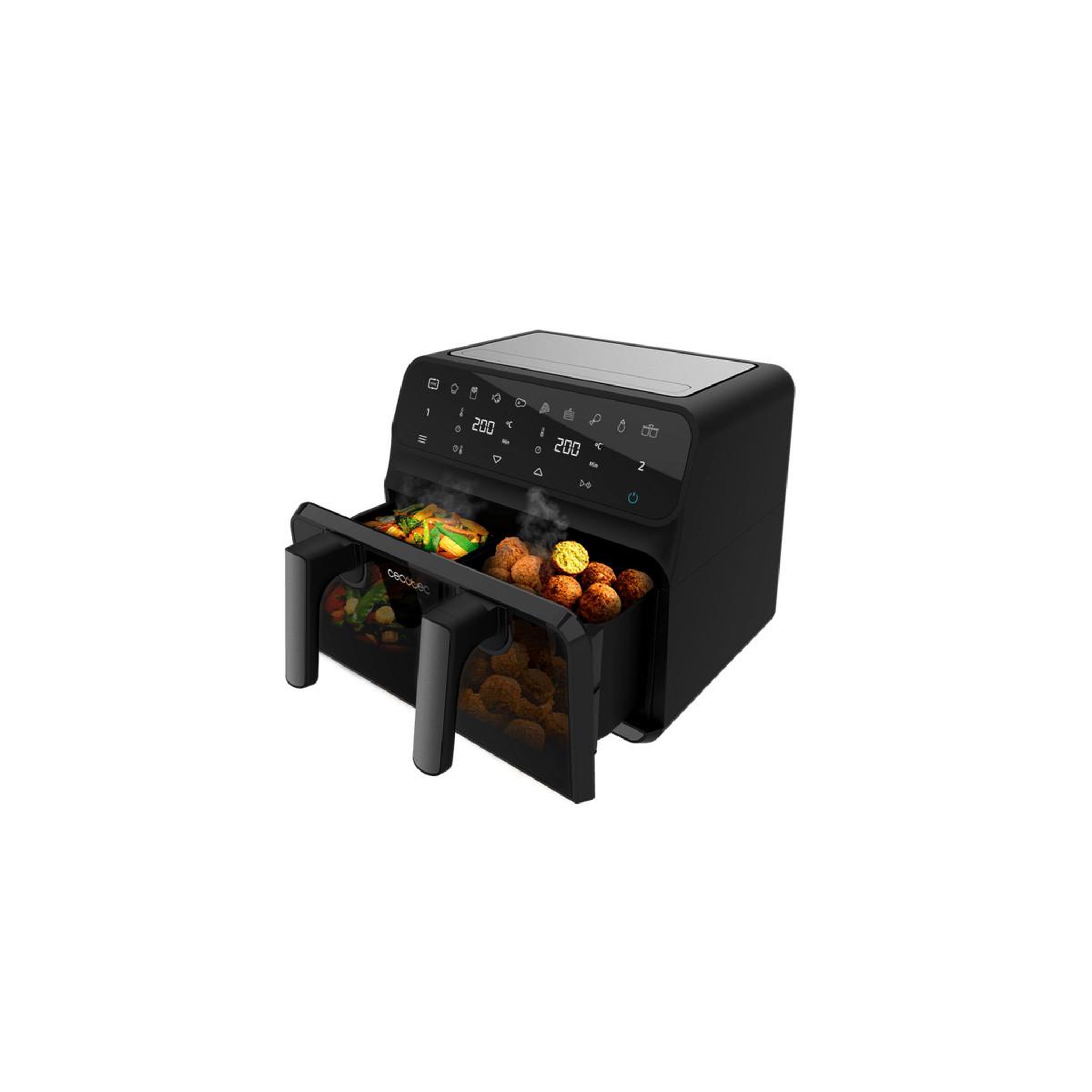 Voir la diapositive 3 : CECOTEC Cecotec 04986 friteuse Unique 9 L Autonome 2850 W Friteuse d'air chaud Noir