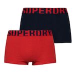 SUPERDRY x2 Boxers Marine/ Homme Superdry M3110345B. Coloris disponibles : Rouge
