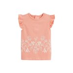 Petit Béguin T-shirt enfant manches courtes Santa Giulia. Coloris disponibles : Orange