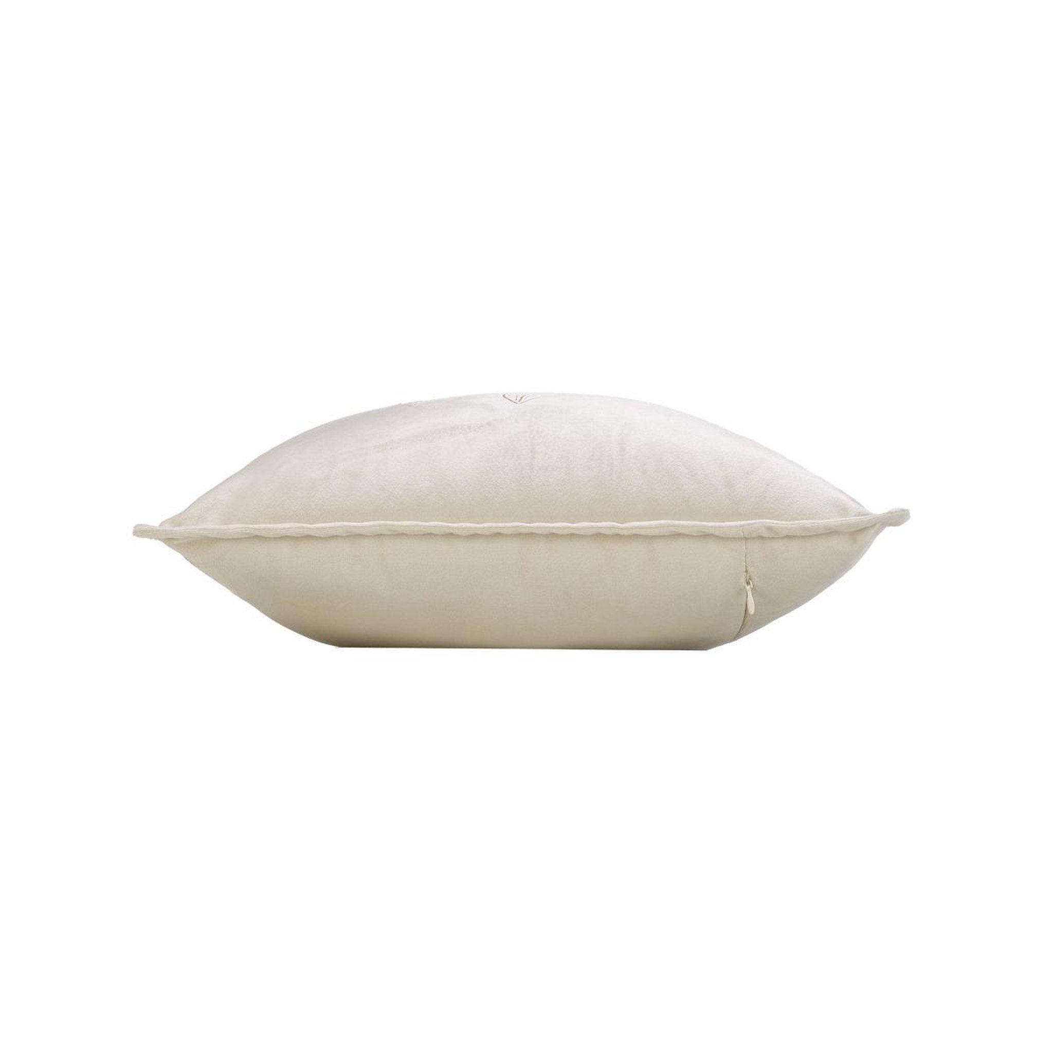Voir la diapositive 2 : Douceur d'Intérieur Coussin déco en velours  oxalis  45x45cm beige