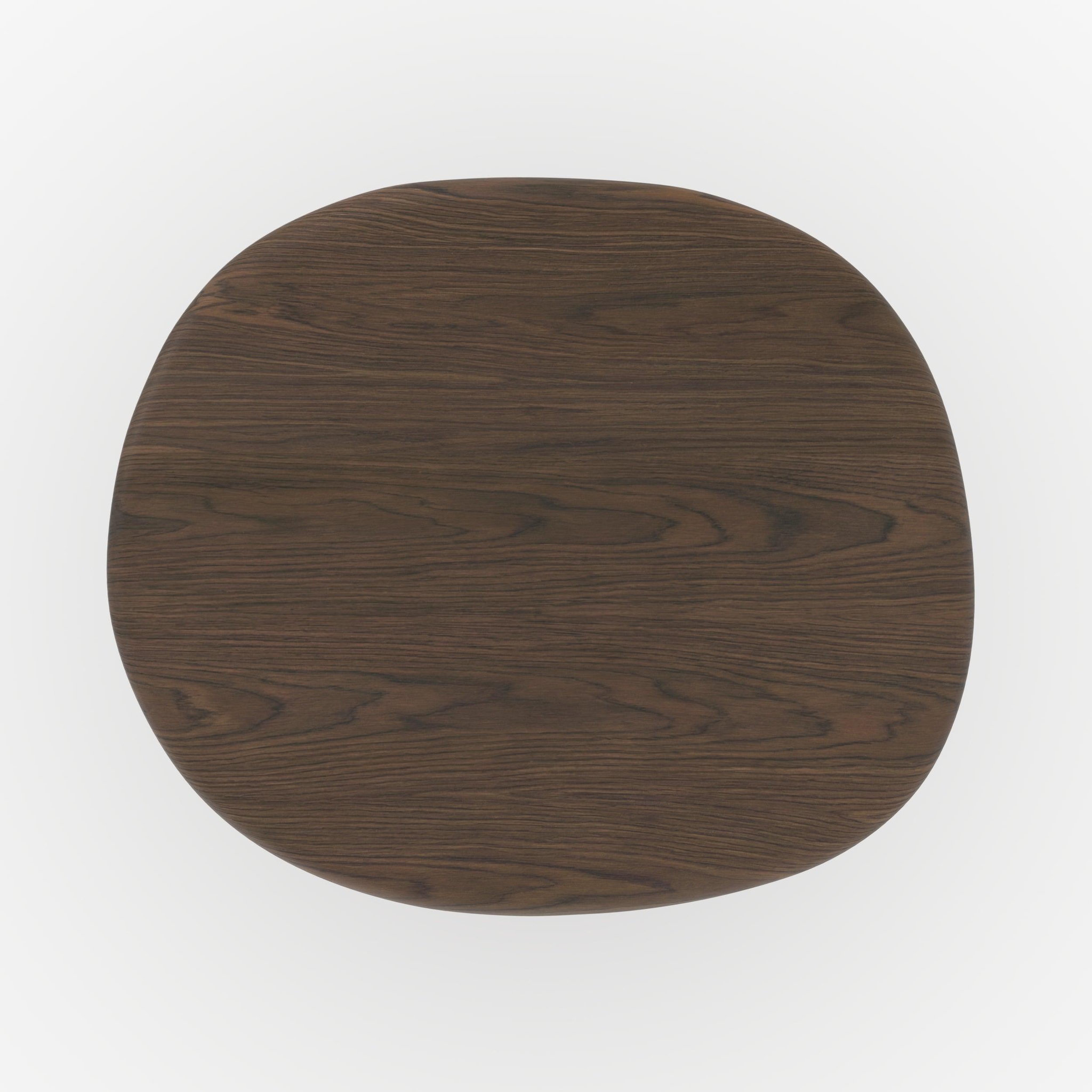 Voir la diapositive 3 : MAISON PAVANE Table d'appoint en placage noyer, D48,5 cm-Nubia