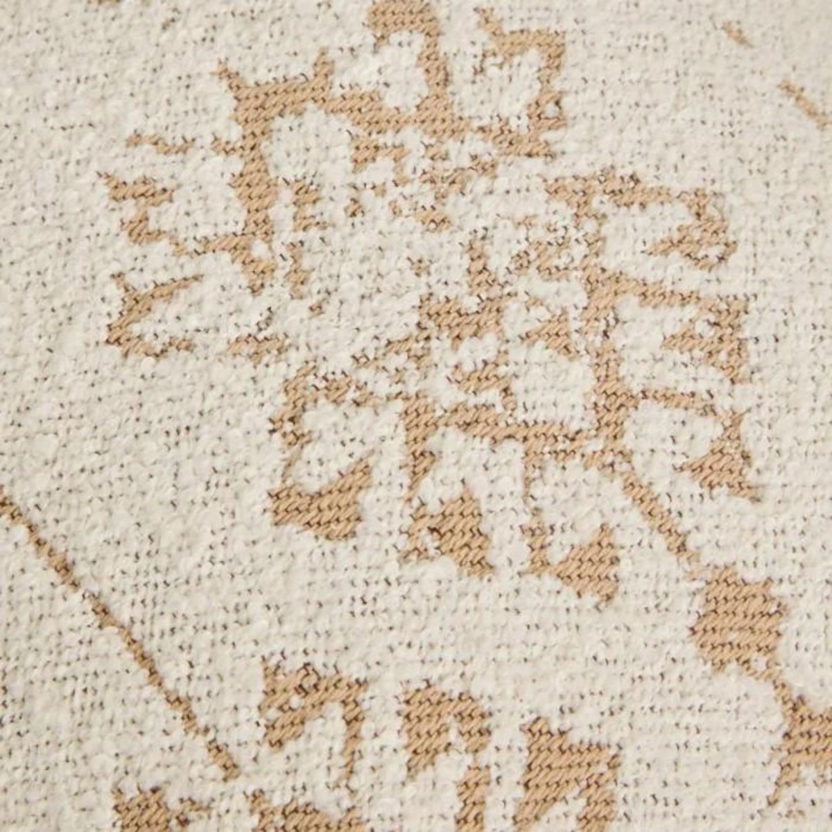 ATMOSPHERA Coussin à Motifs Tissés  Ozel  40x40cm Ivoire