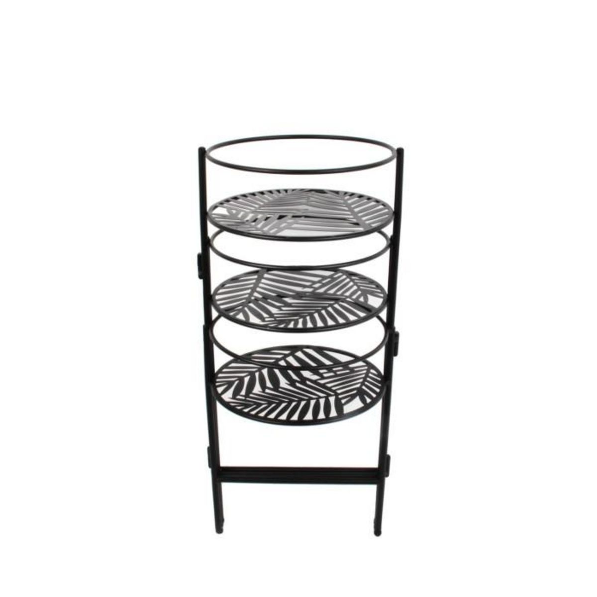 Paris Prix Porte-Plantes 3 Niveaux  Éventail  66cm Noir