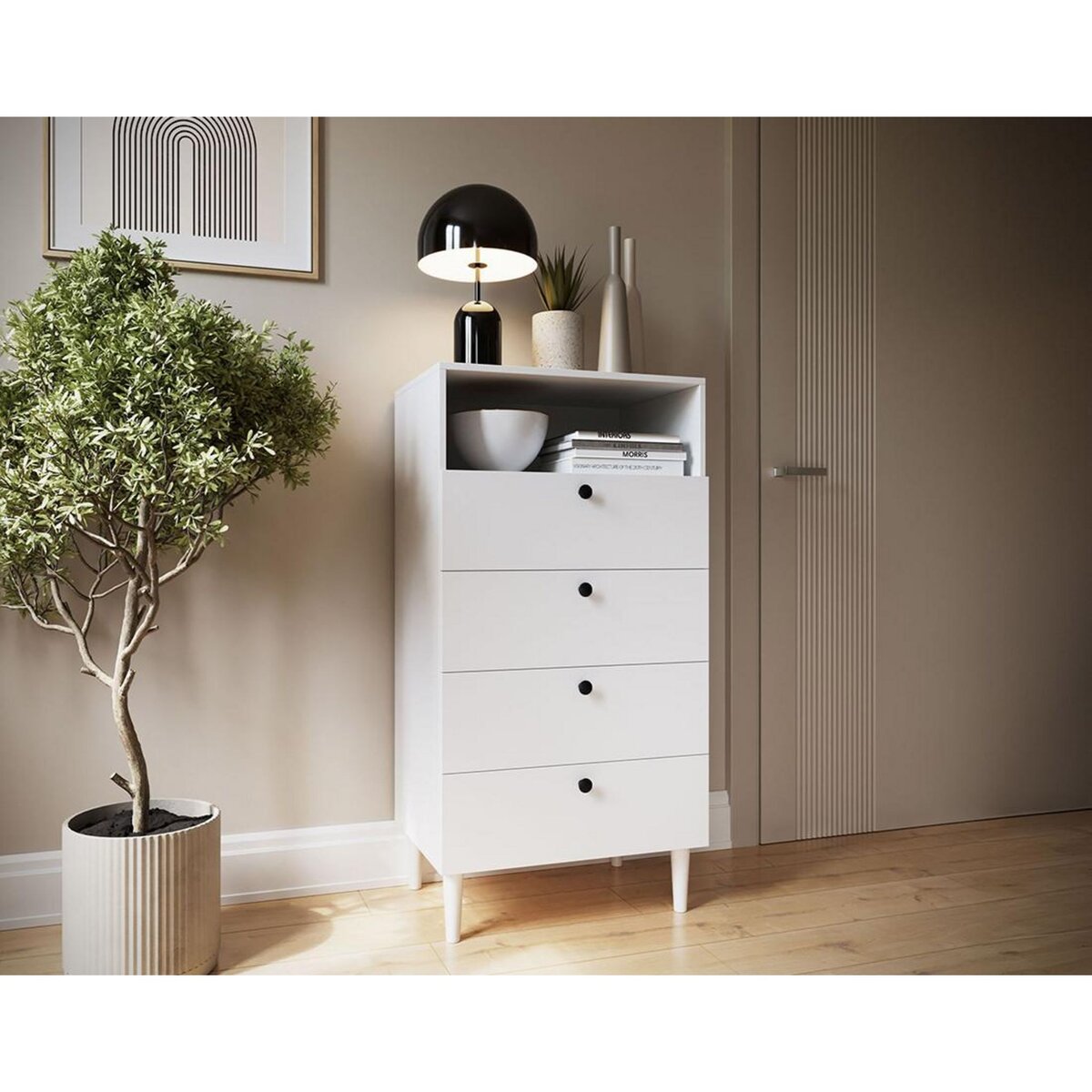 BEST MOBILIER Cleo - lit coffre avec led - 180x200 cm - sommier inclus - en velours