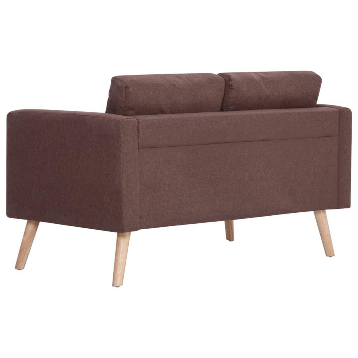VIDAXL Canape a 2 places Tissu Marron
