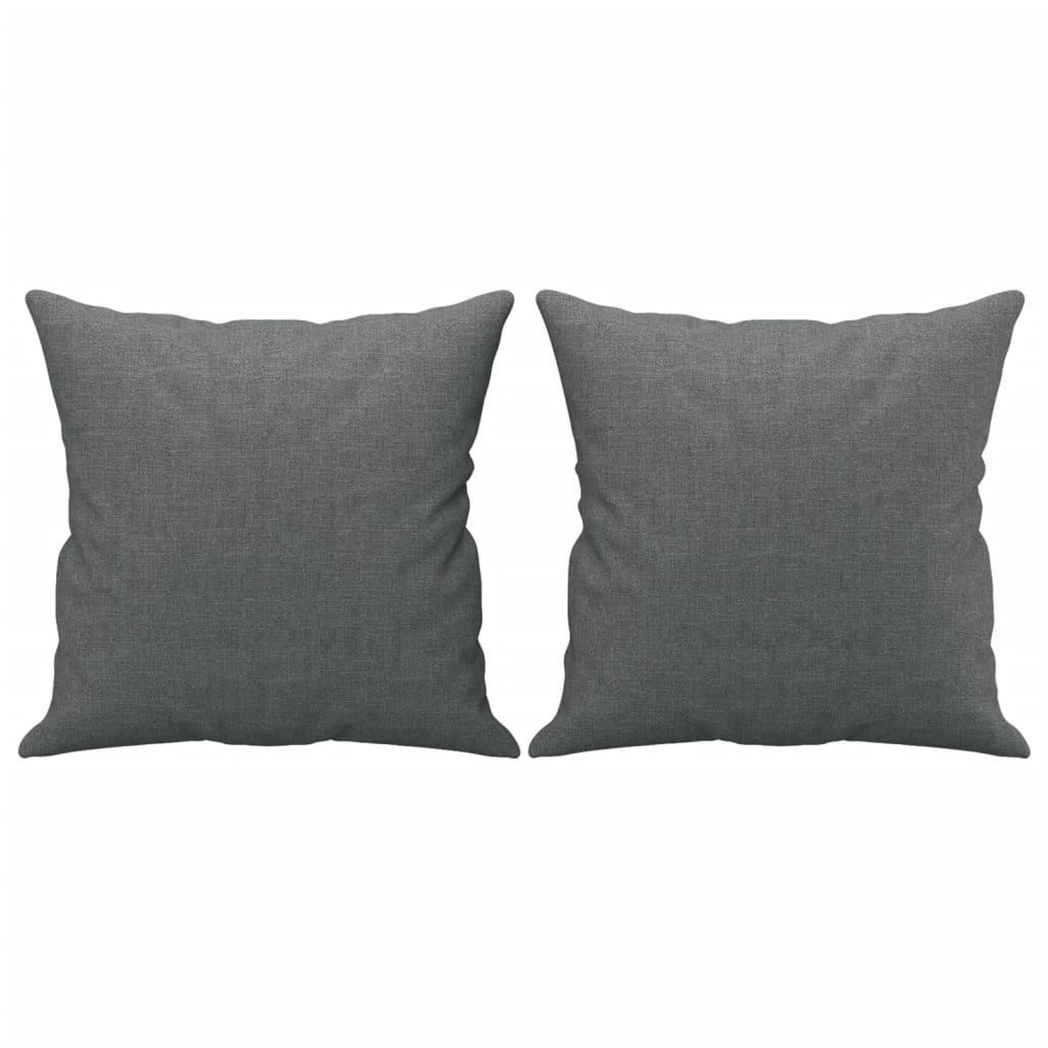 Voir la diapositive 5 : VIDAXL Canape 3 places avec oreillers gris fonce 180 cm tissu