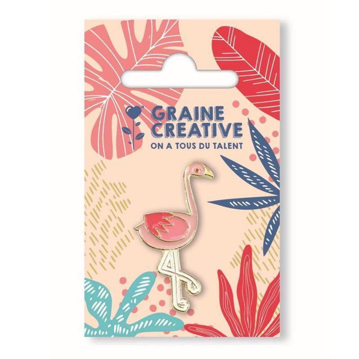 Graine créative Pin's - Flamant rose