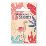 Graine créative Pin's - Flamant rose