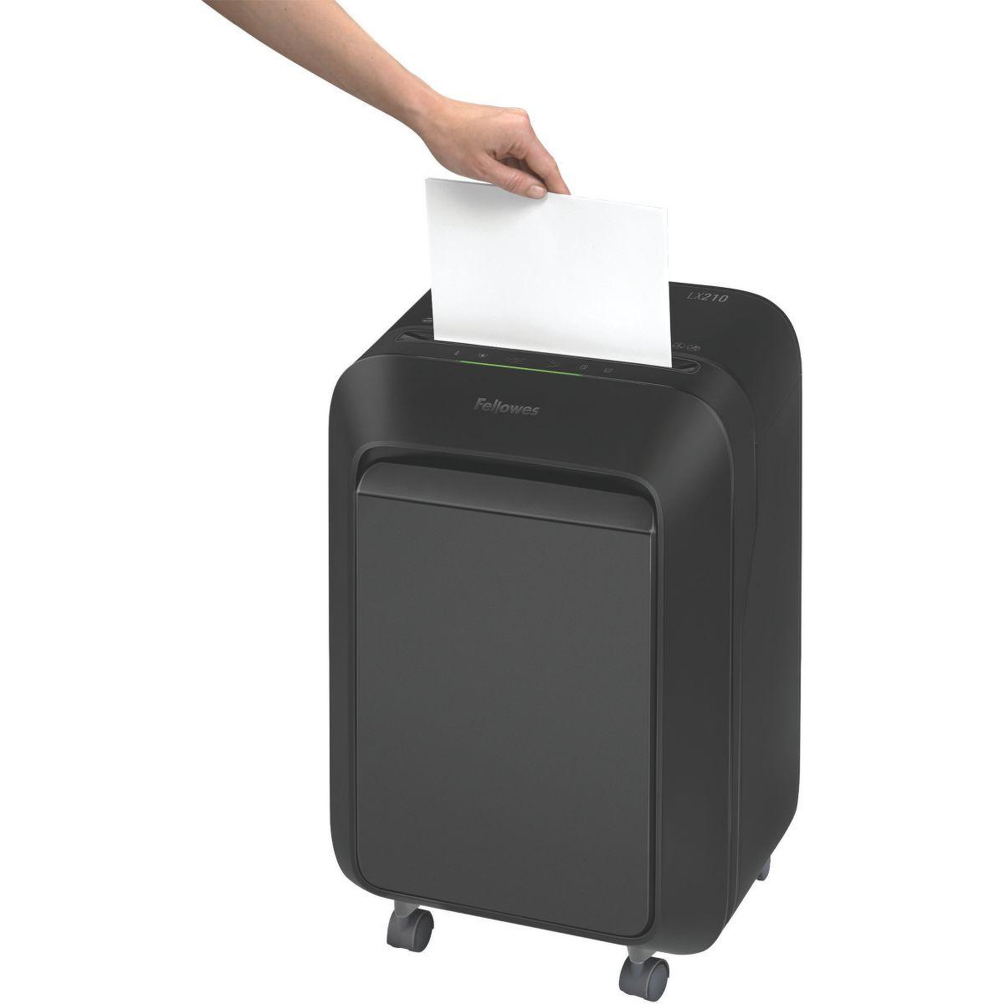 Voir la diapositive 2 : Fellowes Destructeur microshred lx210 noir