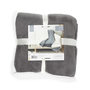Voir la diapositive 4 : Paris Prix Plaid Microfibre  Intérieur Sherpa  120x150cm Gris
