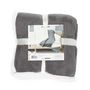 Voir la diapositive 4 : Paris Prix Plaid Microfibre  Intérieur Sherpa  120x150cm Gris