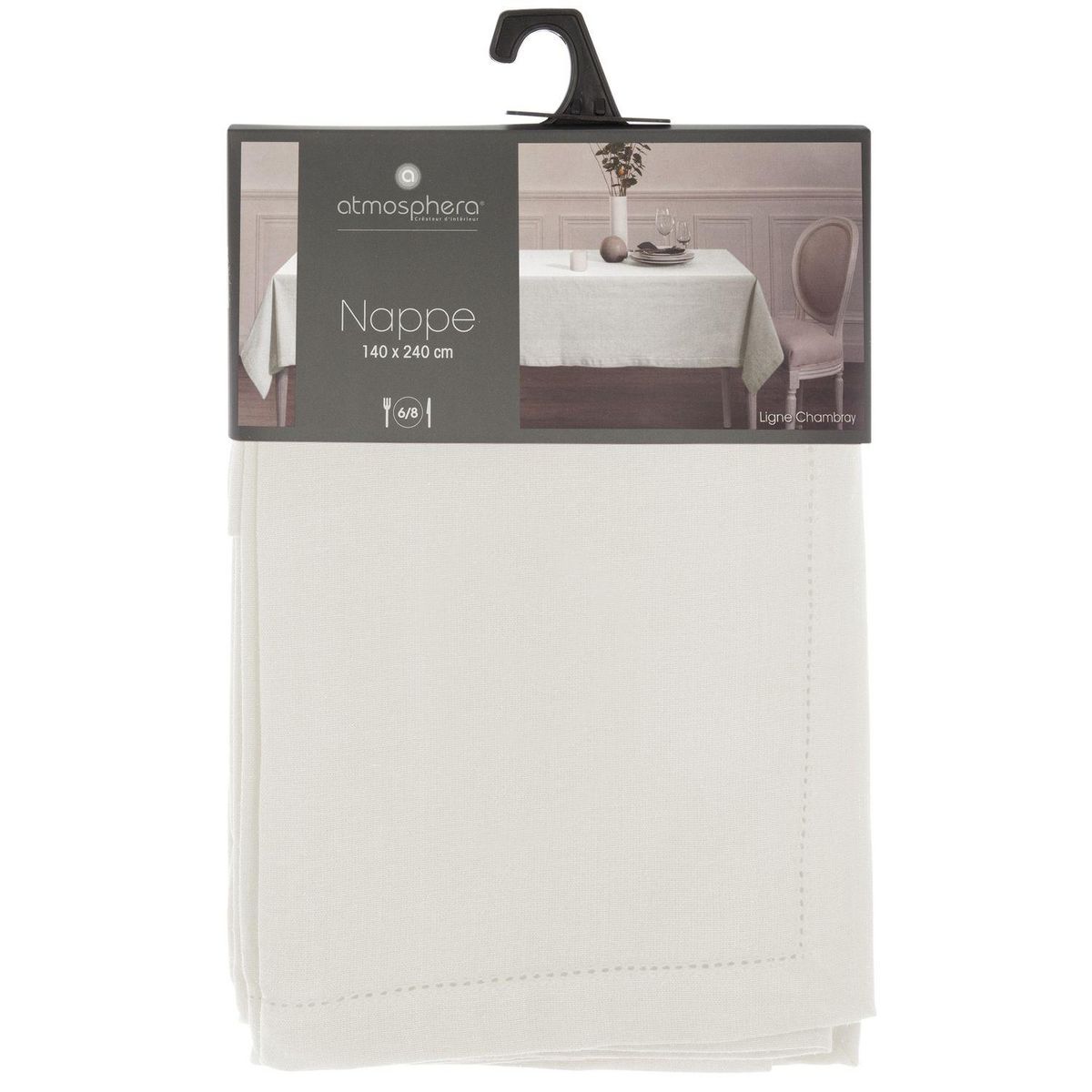 ATMOSPHERA Nappe rectangulaire Jane en coton