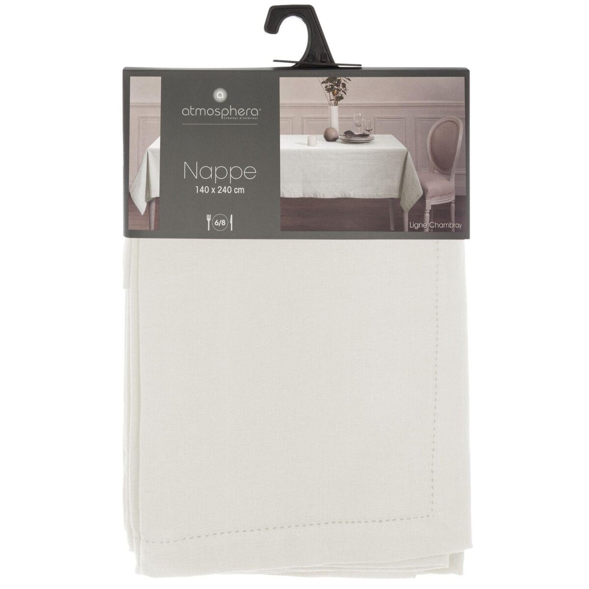 ATMOSPHERA Nappe rectangulaire Jane en coton