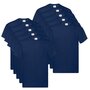 FRUIT OF THE LOOM Fruit of the Loom T-shirts originaux 10 pcs Bleu marine S Coton