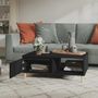 Voir la diapositive 3 : VIDAXL Table basse noir 90x60x35 cm bois d ingénierie