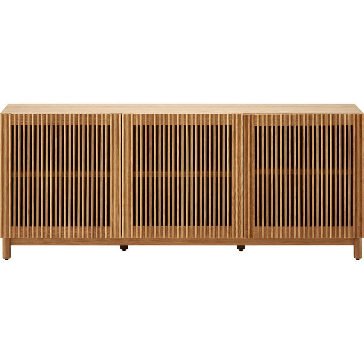 HOMIFAB Buffet 3 portes bois/frêne 160 cm - Umea