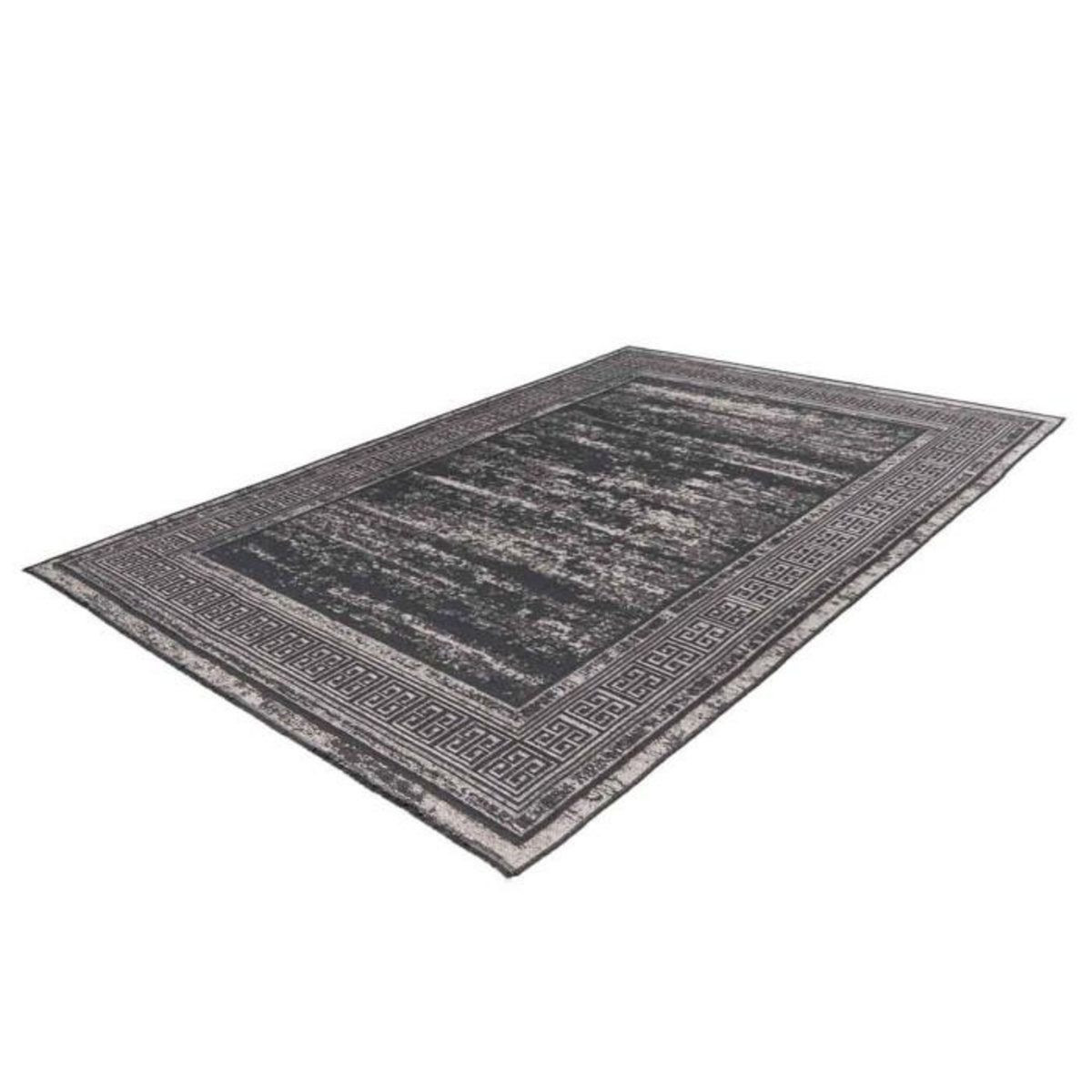 Paris Prix Tapis Tissé à Poils Plats Rétro  Kalevi  Gris
