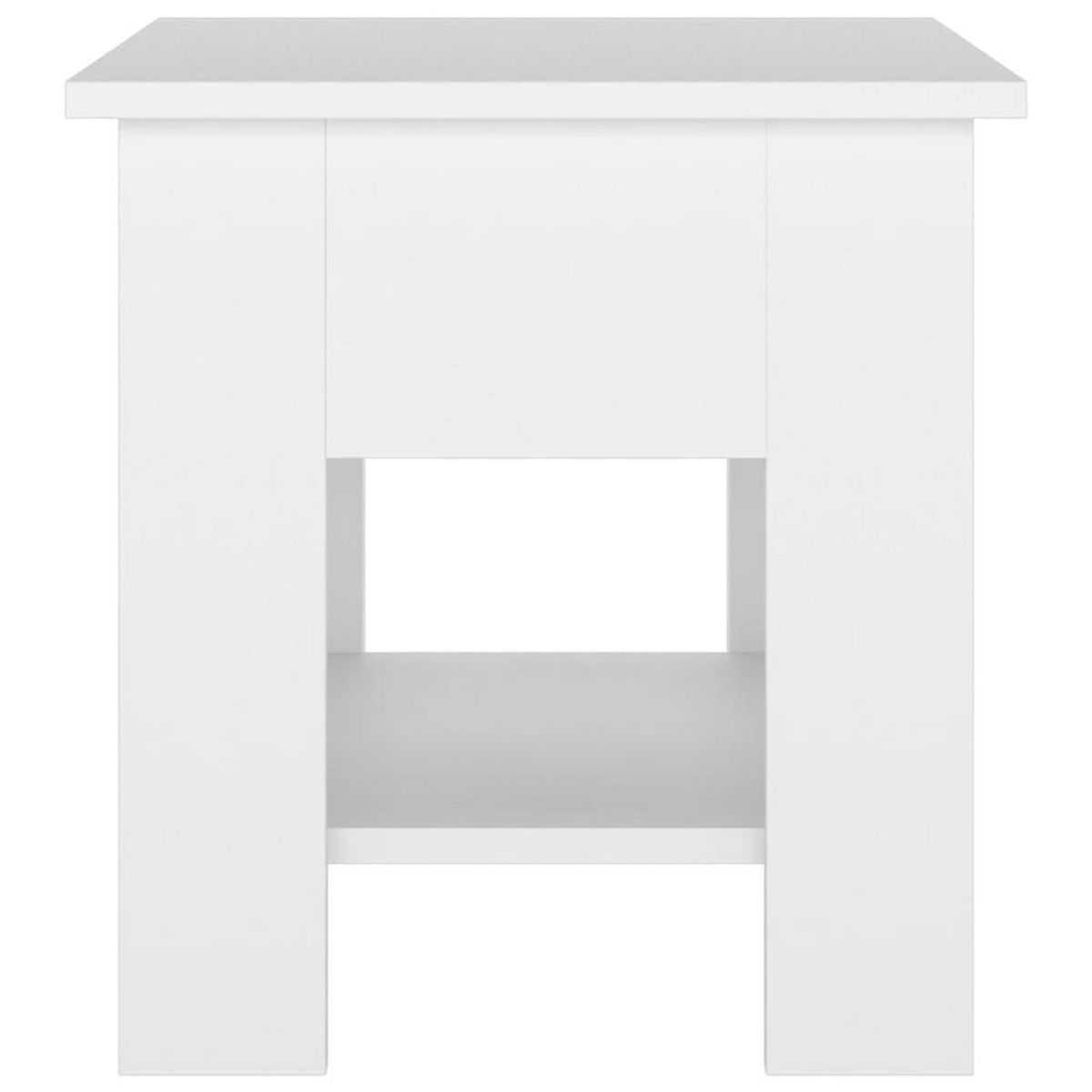 VIDAXL Table basse Blanc 40x40x42 cm Bois d'ingenierie