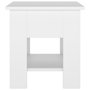 Voir la diapositive 5 : VIDAXL Table basse Blanc 40x40x42 cm Bois d'ingenierie