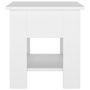 Voir la diapositive 5 : VIDAXL Table basse Blanc 40x40x42 cm Bois d'ingenierie