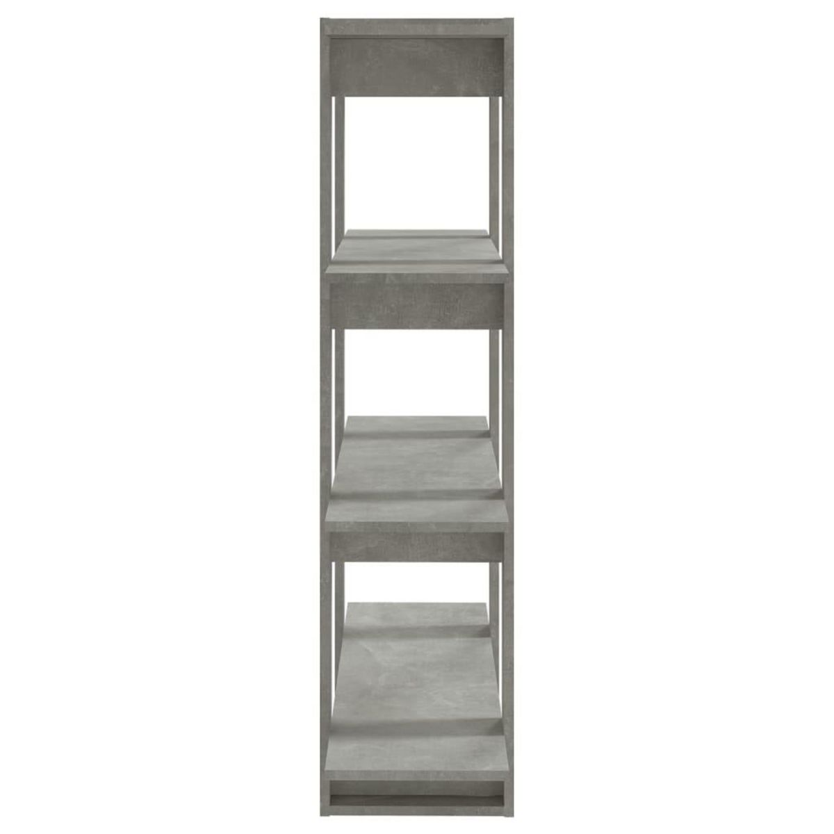 VIDAXL Bibliotheque/Separateur de piece Gris beton 100x30x123,5 cm