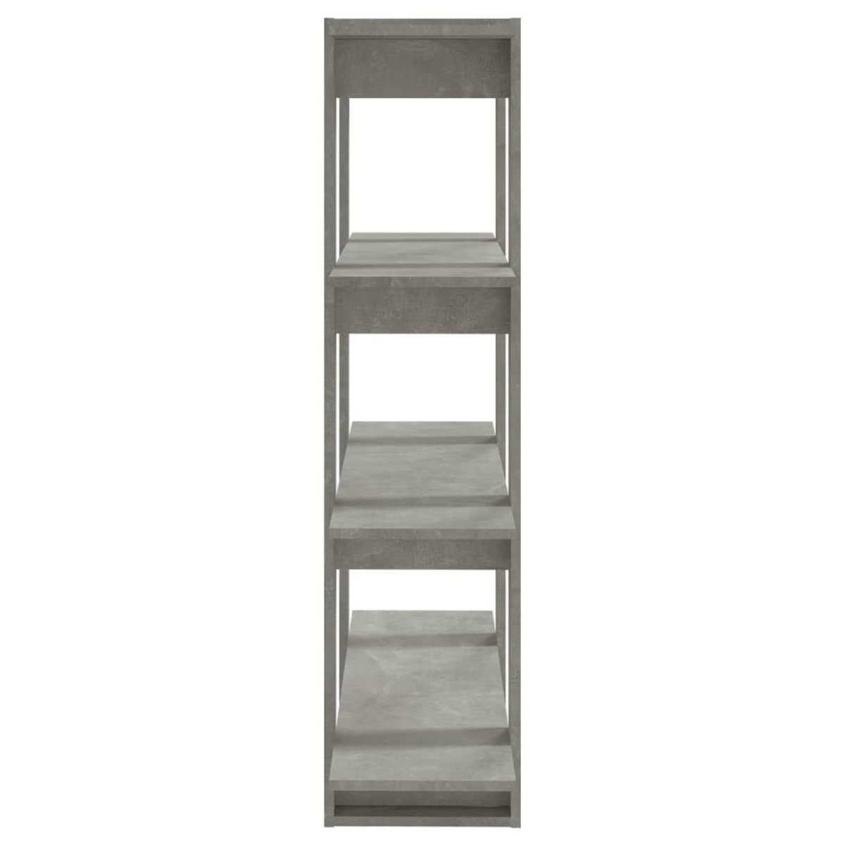 VIDAXL Bibliotheque/Separateur de piece Gris beton 100x30x123,5 cm