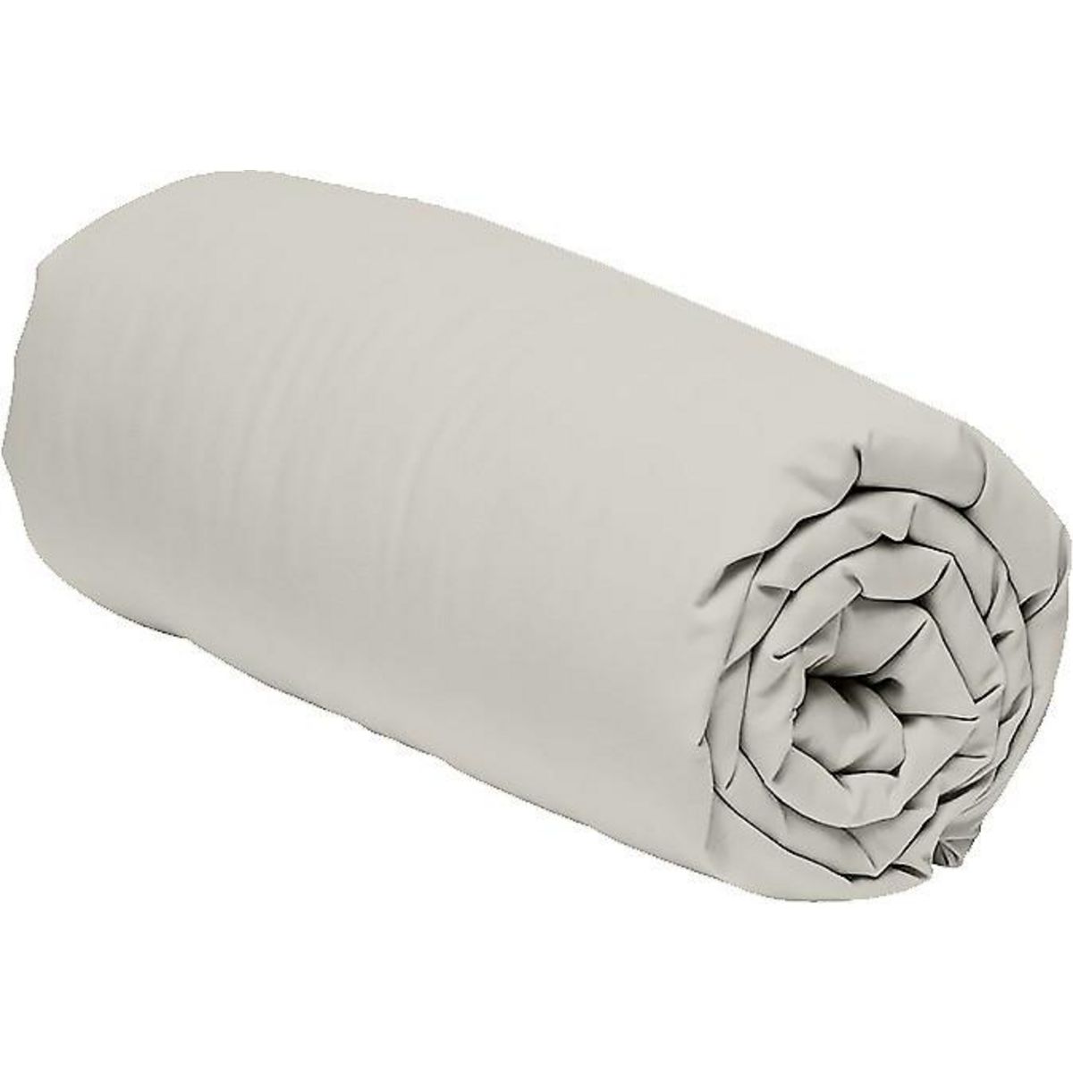 Home collection Drap housse coton gris perle