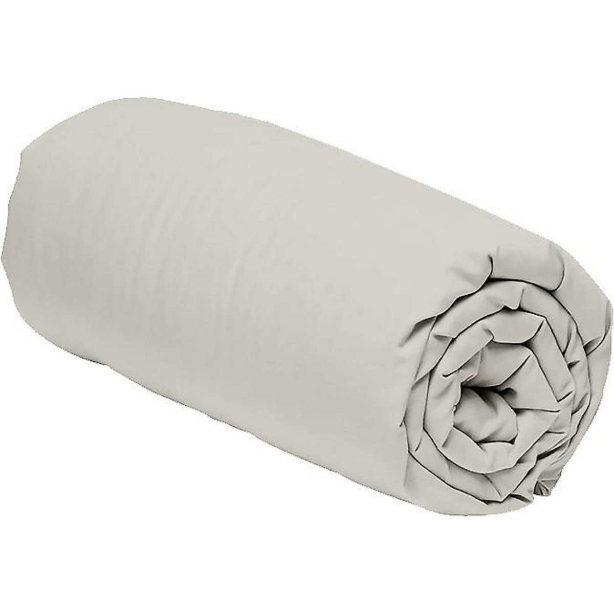 Home collection Drap housse coton gris perle