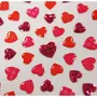  Autocollants - Coeurs paillettes rose - Époxy transparent - 2,2 cm