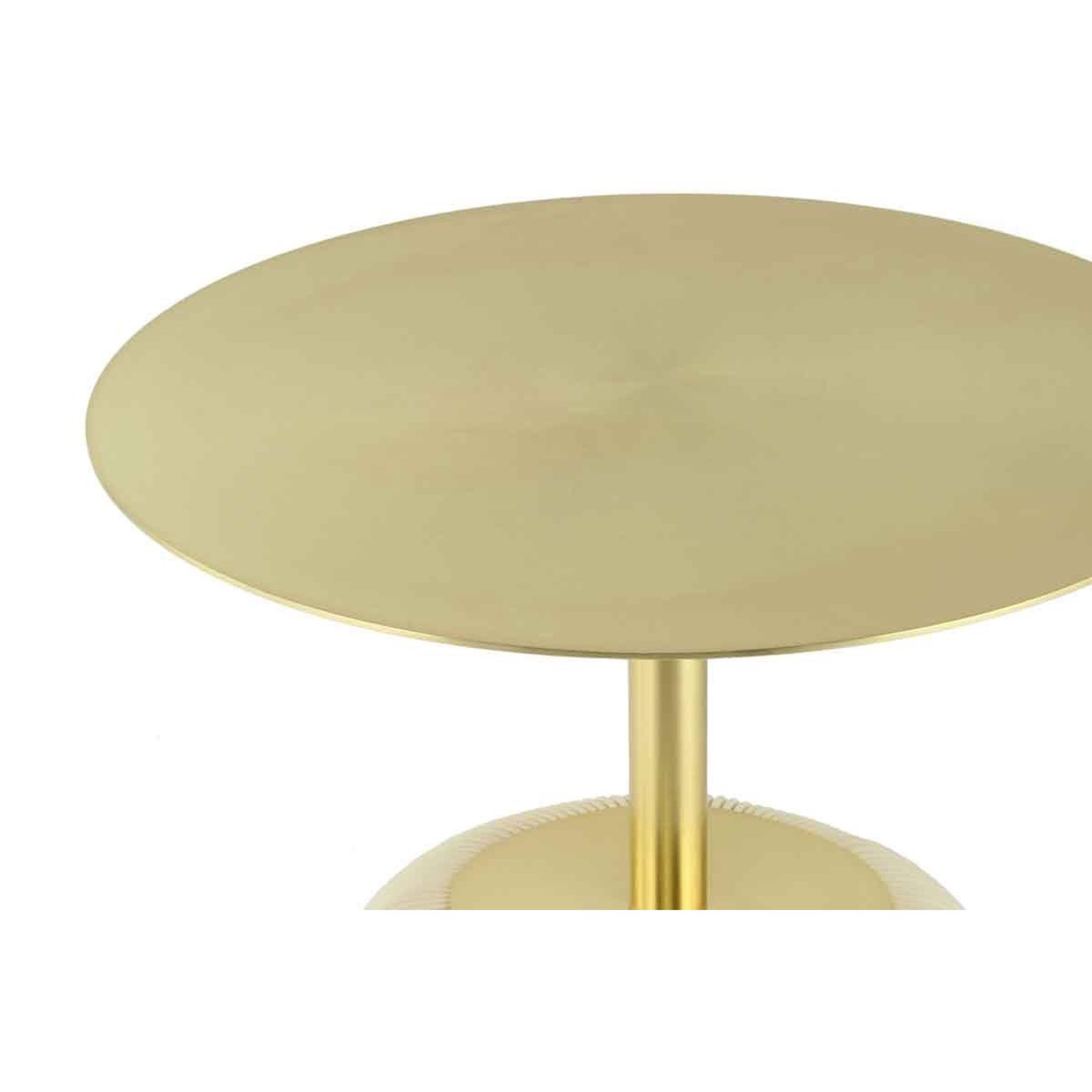 Voir la diapositive 5 : Paris Prix Table d'appoint design  jokai  60cm crème & or