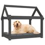 Voir la diapositive 4 : VIDAXL Lit pour chien Gris 81x60x70 cm Bois de pin solide