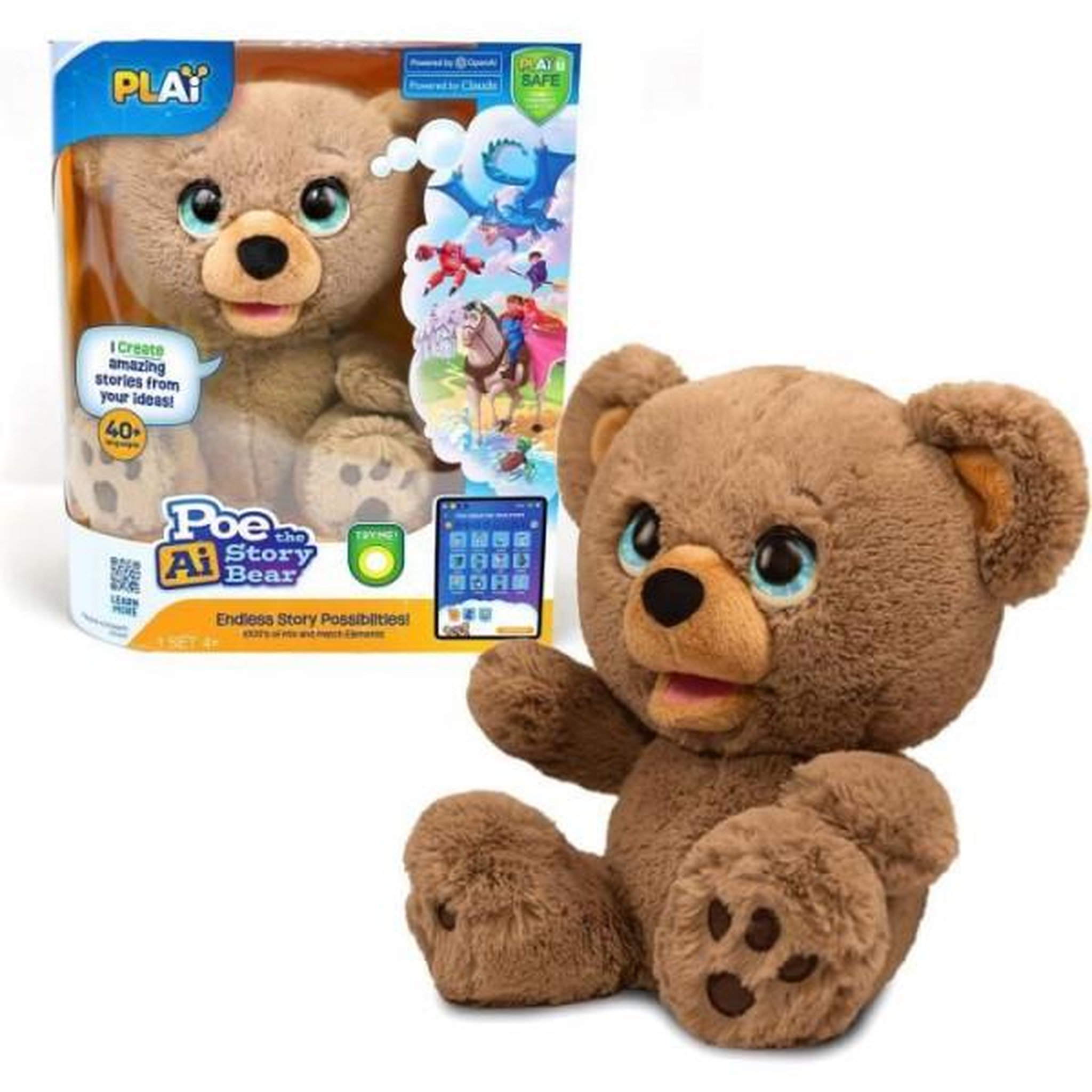 Voir la diapositive 5 : Giochi Preziosi Peluche interactive - giochi preziosi - ours créateur d'histoires poe - a partir de 4 ans - lay00
