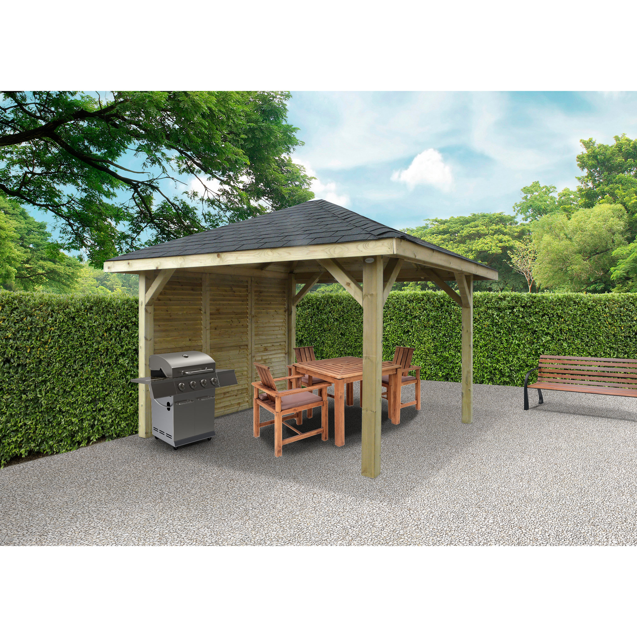 Kiosque de jardin / 7,29 m²