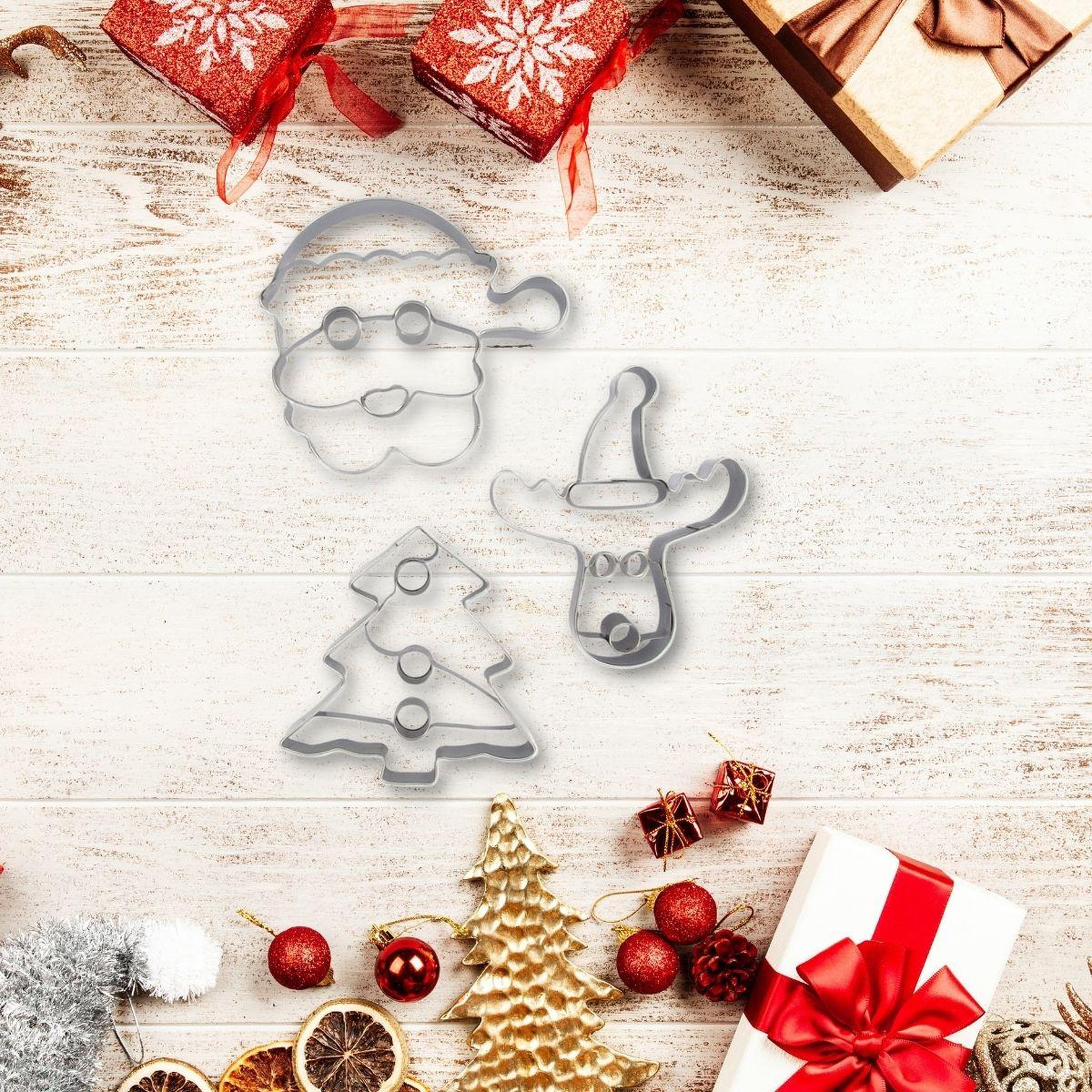 Voir la diapositive 2 : ZENKER Set de 3 emporte-pièces de noël zenker emporte-pièces