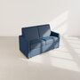 Voir la diapositive 3 : BEST MOBILIER Julia - canapé 3 places convertible express couchage quotidien 140 cm matelas 18 cm en tissu