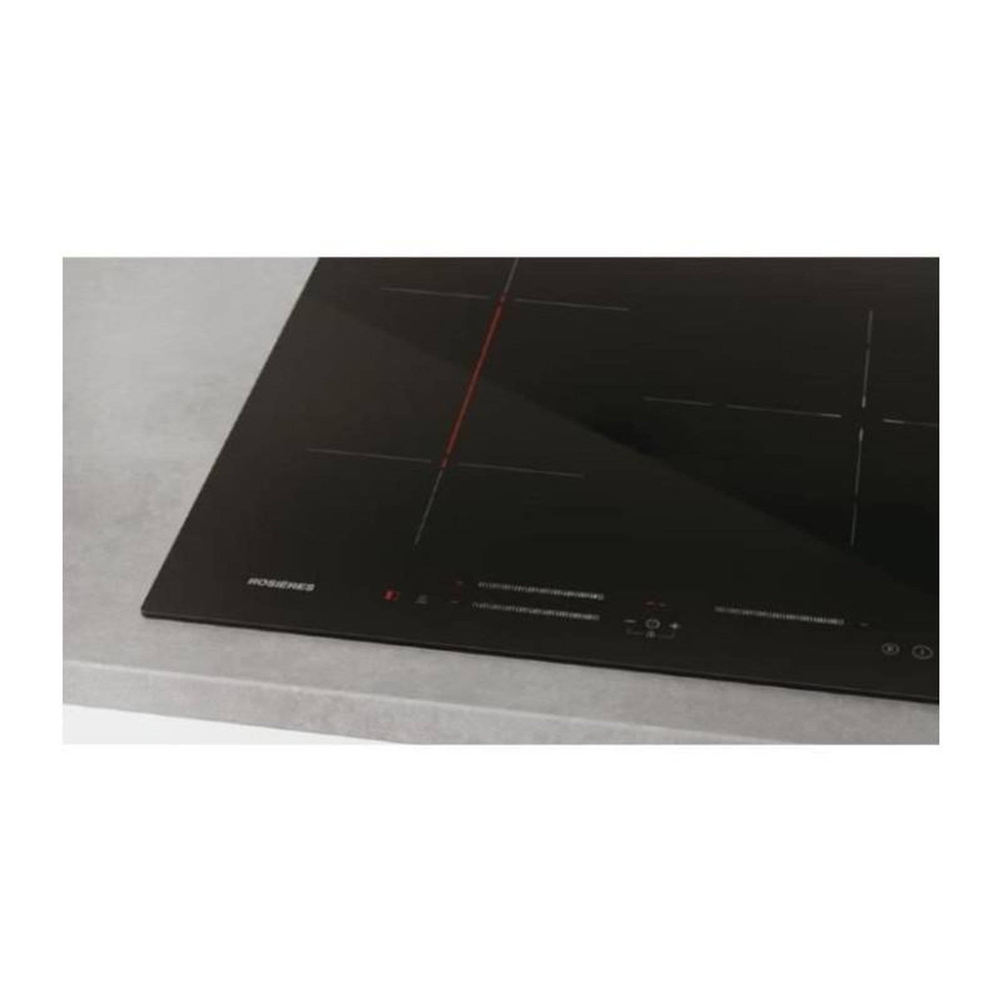 Voir la diapositive 5 : Rosieres Plaque de cuisson induction ROSIERES - 3 feux - 59 x 52 x 5,8 cm - RI633CBB
