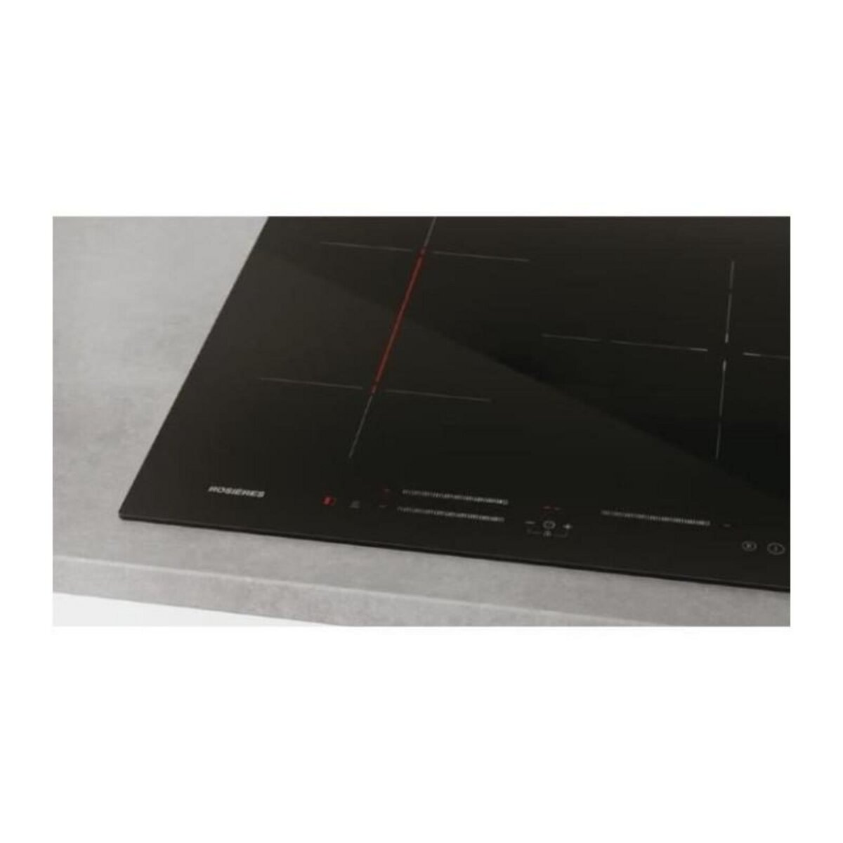 Rosieres Plaque de cuisson induction ROSIERES - 3 feux - 59 x 52 x 5,8 cm - RI633CBB