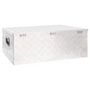 Voir la diapositive 4 : VIDAXL Boîte de rangement Argente 100x55x37 cm Aluminium