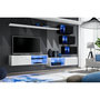 Voir la diapositive 2 : Paris Prix Ensemble Meuble TV Design  Switch XXIV  250cm Blanc & Noir