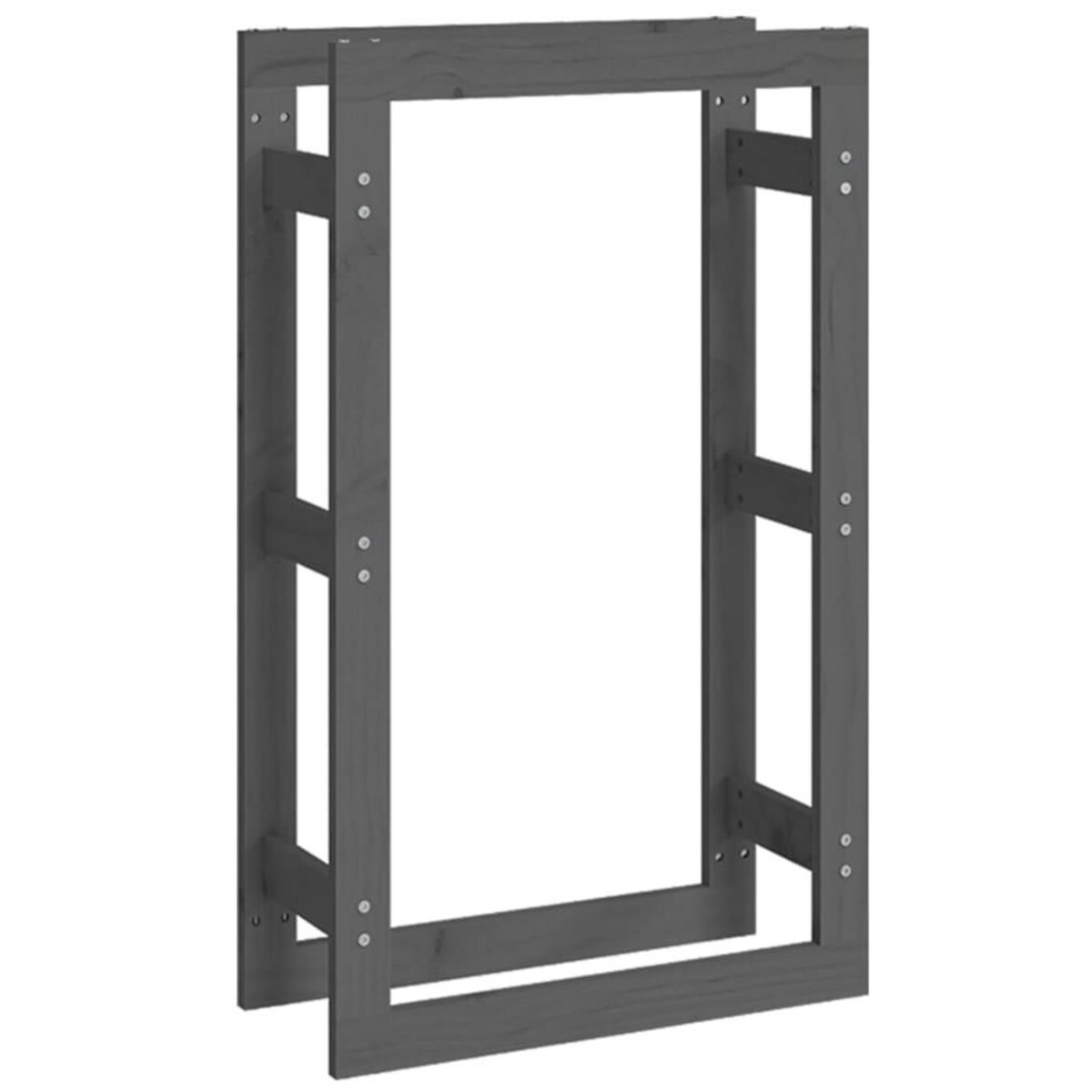 VIDAXL Support pour bois de chauffage Gris 60x25x100 cm Bois de pin