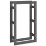 Voir la diapositive 2 : VIDAXL Support pour bois de chauffage Gris 60x25x100 cm Bois de pin
