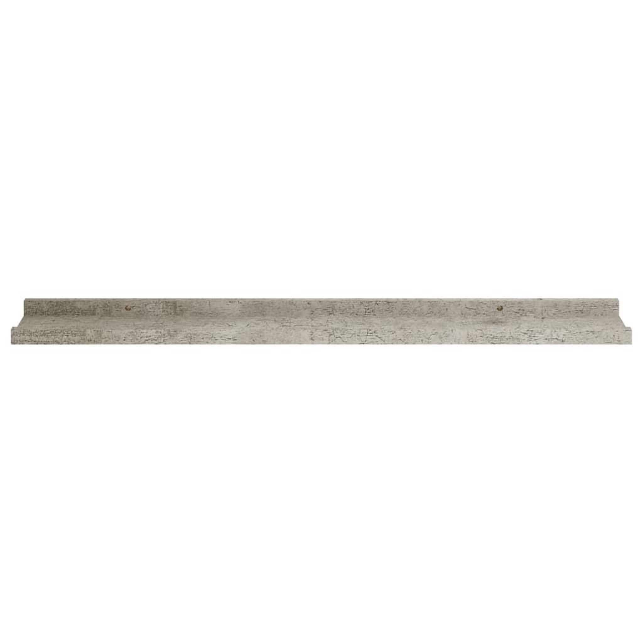 Voir la diapositive 5 : VIDAXL Etageres murales 2 pcs Gris beton 80x9x3 cm