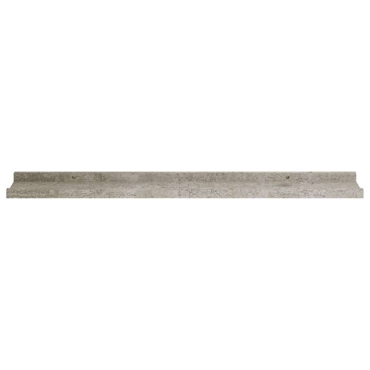 VIDAXL Etageres murales 2 pcs Gris beton 80x9x3 cm