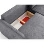 Voir la diapositive 3 : LISA DESIGN Apolline - canapé d'angle réversible 4 places convertible avec coffres en tissu moucheté